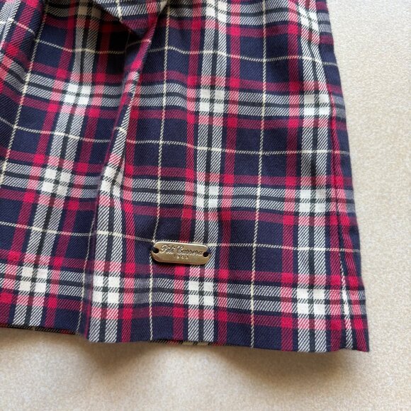 Pili Carrera Toddler Girl Blue Red Long Sleeve Cotton PLaid Dress Size 4Y - Picture 4 of 9
